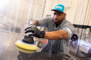 Buffing at Onsite Dealer Solutions 